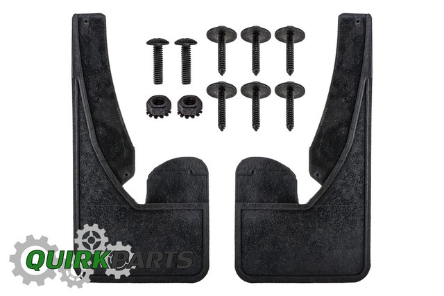 82216221AA - Exterior Accessories: Splash Guards, Heavy-Duty Rubber -- Front For Vehicles Without Production Fender Flares for Dodge: Ram 1500, Ram 2500, Ram 3500 | Ram: 1500, 1500 Classic, 2500, 3500 Image