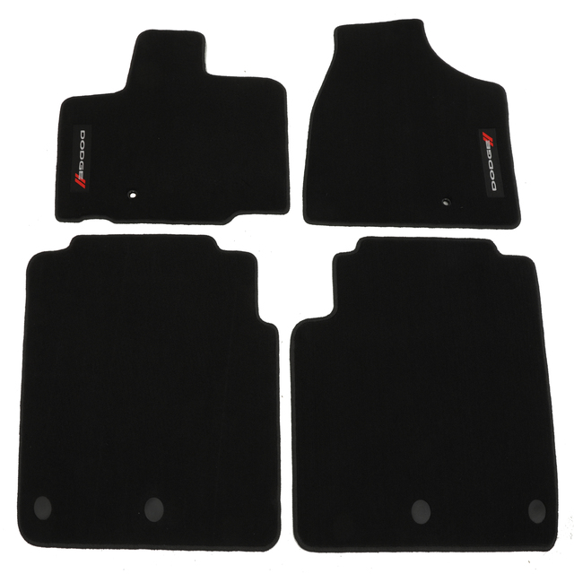 82213484AB - Interior Accessories: OEM NEW 13-20 Mopar Dodge Grand Caravan Floor Mats Dodge Logo Carpet 82213484AB for Dodge: Grand Caravan Image