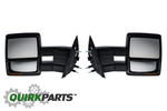 DL3Z17696BA - Exterior: 2007-2014 Ford F150 Telescopic Trailer Tow Left &amp; Right Power Heated Mirrors OEM for Ford: F-150 Image