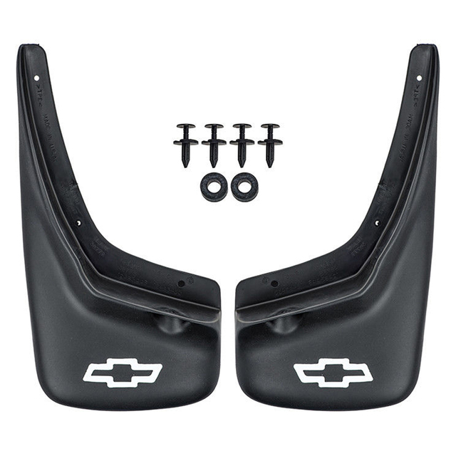 12495822 - Exterior: OEM NEW 1999-2007 GM Chevrolet Silverado Splash Guards Molded Front Set 12495822 for Chevrolet: Suburban 1500, Suburban 2500, Suburban C1500, Suburban C2500, Suburban K1500, Suburban K2500, Tahoe Image