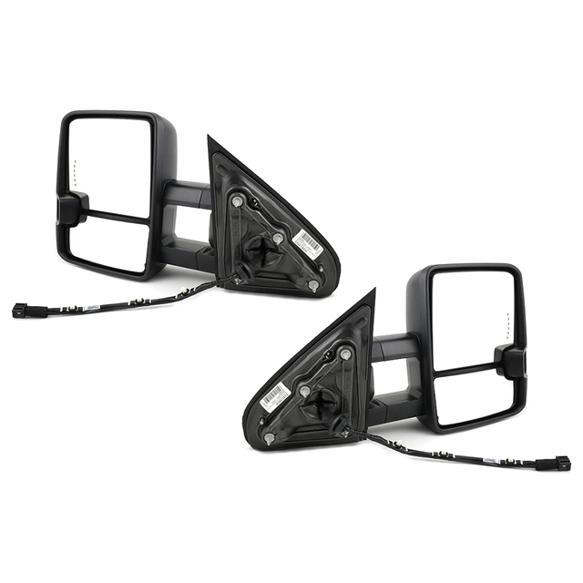 23372182 - Exterior: OEM NEW 16-19 GM Chevrolet GMC Silverado Sierra Tow Chrome Side Mirrors 23372182 for Chevrolet: Silverado 1500, Silverado 1500 LD, Silverado 2500 HD, Silverado 3500 HD | GMC: Sierra 1500, Sierra 1500 Limited, Sierra 2500 HD, Sierra 3500 HD Image