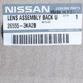265553KA2B - Electrical: Backup Lamp Assembly for Nissan: Pathfinder Image