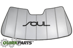 U87202K000 - : 2009-2014 Kia Soul Sunshade w/Logo OEM BRAND NEW Genuine Part # U8720-2K000 for Kia Image