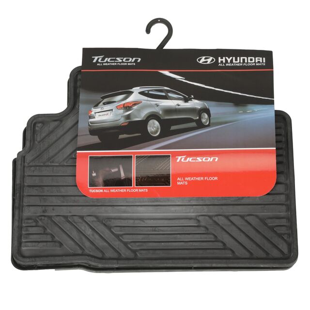 2SF13AC500 - Interior: Floor Mats, All Weather, Rear for Hyundai: Equus, Genesis Coupe, Sonata, Tucson, Veloster Image
