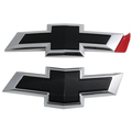 84047181 - : OEM NEW 17-19 GM Chevrolet Front Rear Bowtie Emblems Black Chrome Trim 84047181 for Chevrolet: Volt Image
