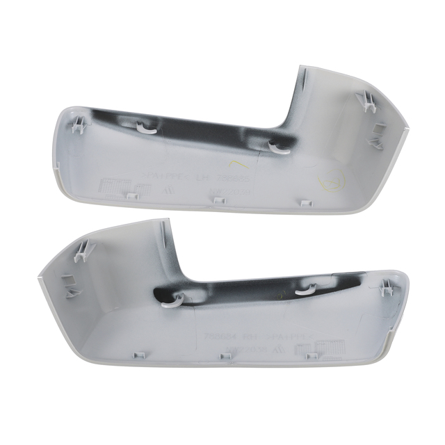 84469250 - Exterior: OEM NEW 2019-2020 GM Chevrolet GMC Outside Rearview Mirror Covers White 84469250 for Chevrolet: Silverado 1500 | GMC: Sierra 1500 Image