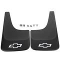 19213393 - : 1999-2011 Chevrolet Rear Splash Guards Set w/ Contoured Bowtie Logo OEM NEW for GM Image