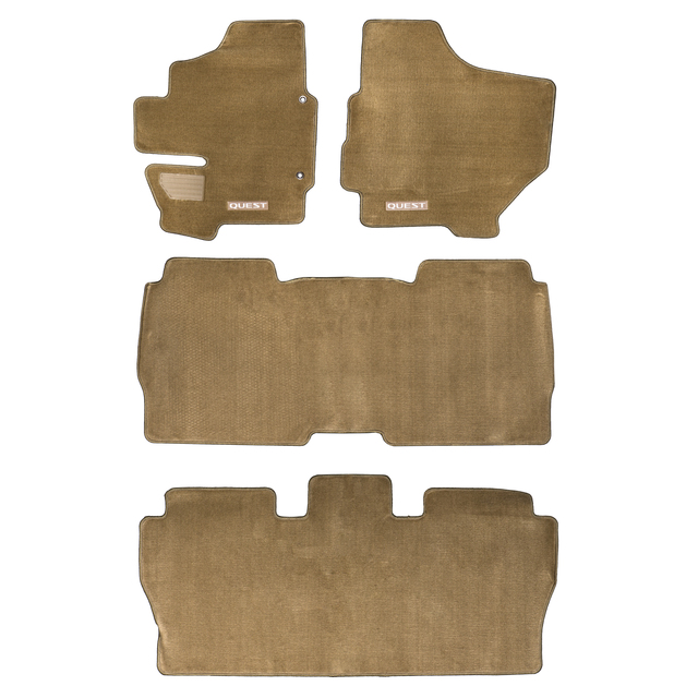 999E2NT000BE - Interior: OEM NEW 2007-2009 Nissan Quest Beige Carpeted Floor Mats Set of 4999E2-NT000BE for Nissan: Quest Image