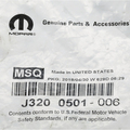J3200501 - : OEM NEW 94-18 Mopar Jeep Dodge Wrangler Ram Mount Nut Steering Gear Arm J3200501 for Dodge: Ram 1500, Ram 2500, Ram 3500 | Jeep: Wrangler, Wrangler JK Image