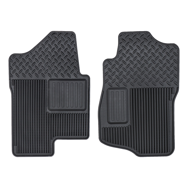 19210585 - Interior: 07-11 Chevy Silverado 1500 Front Floor Mats Vinyl EBONY for Cadillac: Escalade, Escalade ESV, Escalade EXT | Chevrolet: Avalanche, Silverado 1500, Silverado 1500 Classic, Silverado 1500 HD Classic, Silverado 2500 HD, Silverado 2500 HD Classic, Silverado 3500 Classic, Silverado 3500 HD, Suburban 1500, Suburban 2500, Tahoe | GMC: Sierra 1500, Sierra 1500 Classic, Sierra 1500 HD Classic, Sierra 2500 HD, Sierra 2500 HD Classic, Sierra 3500 Classic, Sierra 3500 HD, Yukon, Yukon XL 1500, Yukon XL 2500 Image