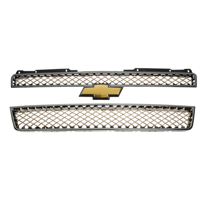 19258219 - Exterior: OEM NEW 2010-2014 GM Chevrolet Radiator Grille w/ Black Chrome Surround 19258219 for Chevrolet: Avalanche, Suburban 1500, Suburban 2500, Tahoe Image