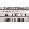 38323C601A - : Breather Tube Connector for Nissan: NV1500, NV2500, NV3500, TITAN, TITAN XD Image