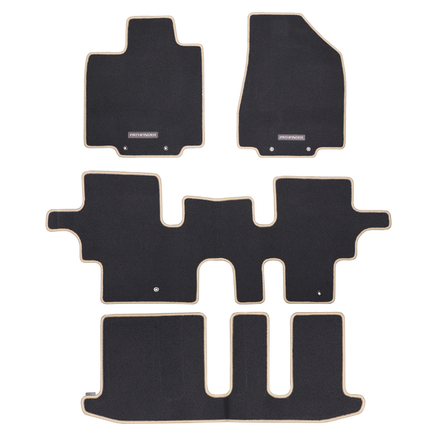 999E2XZ002 - Interior: OEM NEW 2014-2015 Nissan Pathfinder Front and Rear Carpet Floor Mats 999E2-XZ002 for Nissan: NV3500, Pathfinder Image