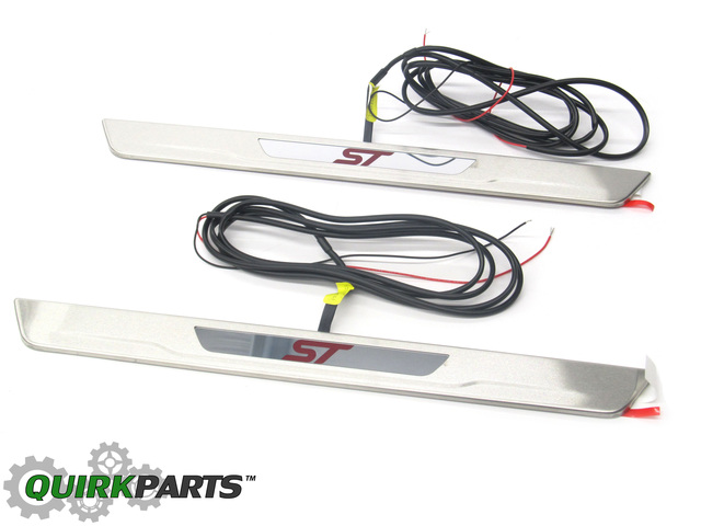 DM5Z54132A08F - Exterior: 2012-2016 Ford Focus ST LED Illuminated Front Door Sill Plates OEM DM5Z54132A08F for Ford: Focus Image