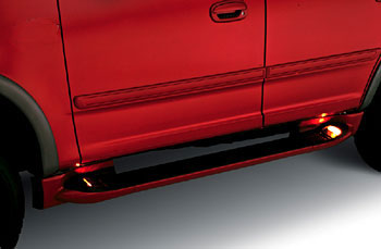F81Z16450SAE - Exterior: Running Boards, Ebony for Ford: F-250 Super Duty, F-350 Super Duty, F-450 Super Duty, F-550 Super Duty Image