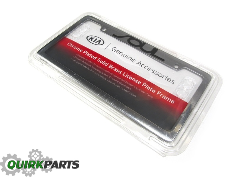 UR013AY002AM - Exterior: License Plate Frame, Black Upper Soul Logo for Kia Image