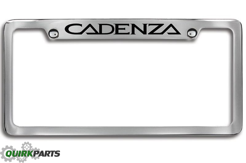 UR013AY002VG - Exterior: Kia Cadenza Chrome Top License Plate Frame Genuine OEM NEW Part # UR013-AY002VG for Kia Image