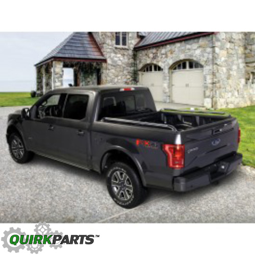 VFL3Z9955200A - Exterior: Bed Rails, Chrome With Chrome End Caps for Ford: F-150 Image