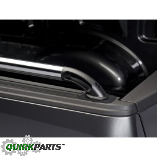 VFL3Z9955200D - Exterior: 2015-2024 F150 Chrome Bed Rails w/ Black End Caps For 6.5' Bed for Ford: F-150 Image