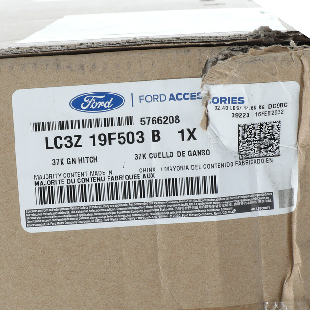 PC3Z19F503A - Towing: Hitch Kit - Gooseneck - 37, 000 Gtwr for Ford: E-350 Super Duty, E-450 Super Duty, F-250 Super Duty, F-350 Super Duty, F-450 Super Duty, F-550 Super Duty Image