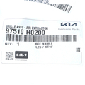 97510H0200 - Body: Pressure Vent for Kia Image