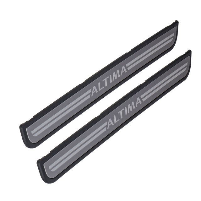 999M1UT000BK - Interior: 2007-2012 Nissan Altima Front Door Sill Aluminum Kick Plates Charcoal OEM NEW for Nissan: Altima Image