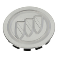 17800087 - Wheels: OEM NEW 2004-14 GM Buick Rainier Wheel Hub Center Cap Polished w/ Logo 17800087 for Buick: Enclave, LaCrosse, Lucerne, Rainier, Regal Image