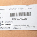 62280AL02B - Body: Belt Weather-strip for Subaru: Outback Image