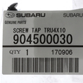 904500030 - Body: Grille Assembly Screw for Subaru: Forester, Impreza Image