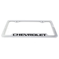 19330378 - Exterior: OEM NEW 2014-20 GM Chevrolet Blazer License Plate Frame By Baron Chrome 19330378 for Cadillac: Escalade | Chevrolet: Blazer, Blazer EV, Camaro, Colorado, Corvette, Cruze, Cruze Limited, Equinox, Equinox EV, Express 1500, Express 2500, Express 3500, Express 4500, Impala, Malibu, Silverado 1500, Silverado 1500 LD, Silverado 1500 LTD, Silverado 2500 HD, Silverado 3500 HD, Silverado EV, Sonic, Spark, Spark EV, SS, Suburban, Suburban 1500, Suburban 3500 HD, Tahoe, Trailblazer, Traverse, Trax, Volt | GMC: Savana 3500 Image