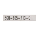 5G0805413C - Body: Liner Extension Cover for Volkswagen Image