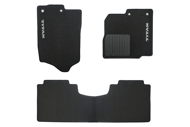 999E2W4000 - Interior: Carpeted Floor Mats (3-piece / Black) for Nissan: TITAN, TITAN XD Image