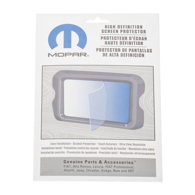 82219233AA - Audio/Video and Electronics Accessories: Media Center Screen Protector For 8.4" Screen for Chrysler: Pacifica, Voyager | Jeep: Cherokee, Compass, Gladiator, Grand Cherokee, Grand Cherokee WK, Wrangler Image