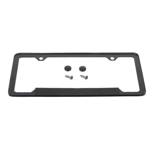 19330733 - Exterior: OEM NEW 2014-18 GM Chevrolet Encore Buick License Plate Frame Universal 19330733 for Buick: Enclave, Encore, LaCrosse, Regal | Cadillac: ATS, CTS, ELR, Escalade, Escalade ESV, SRX, XTS | Chevrolet: Camaro, Colorado, Corvette, Cruze, Cruze Limited, Equinox, Express 1500, Express 2500, Express 3500, Express 4500, Impala, Malibu, Malibu Limited, Silverado 1500, Silverado 2500 HD, Silverado 3500 HD, Sonic, Spark, Spark EV, SS, Suburban, Suburban 1500, Suburban 3500 HD, Tahoe, Traverse, Trax, Volt | GMC: Acadia, Canyon, Savana 1500, Savana 2500, Savana 3500, Savana 4500, Sierra 1500, Sierra 2500 HD, Sierra 3500 HD, Terrain, Yukon, Yukon XL, Yukon XL 1500 Image