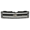 20955212 - Exterior: Grille - Carbon Black Metallic (58U) for Chevrolet: Silverado 1500, Silverado 1500 Classic, Silverado 1500 HD Classic, Silverado 2500 HD, Silverado 2500 HD Classic, Silverado 3500 Classic, Silverado 3500 HD Image