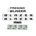 84188531 - : OEM NEW 2019-21 GM Chevrolet Blazer Sport Utility Emblems Package Black 84188531 for Chevrolet: Blazer Image