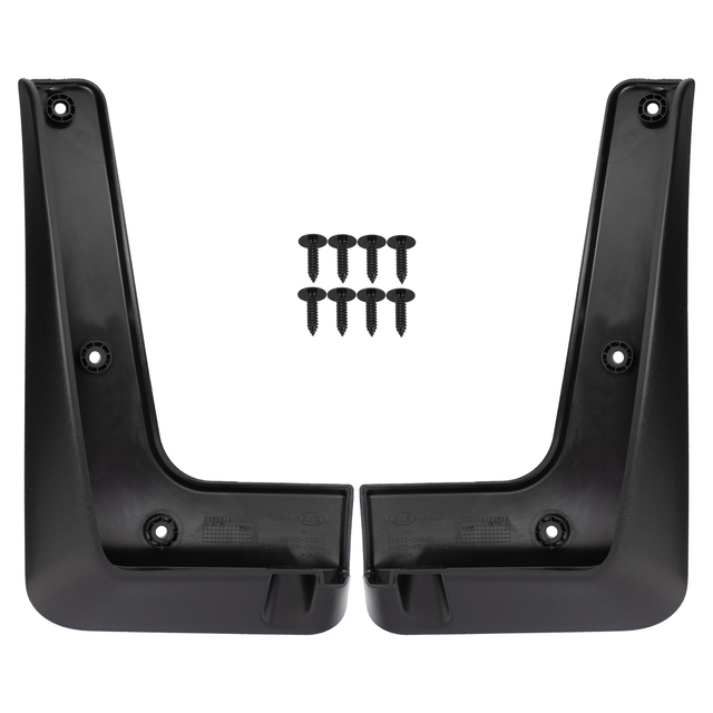 D9F46AK000 - Exterior: OEM NEW 2017-18 Kia Sportage Turbo Thermoplastic Splash Guards Front D9F46-AK000 for Kia Image