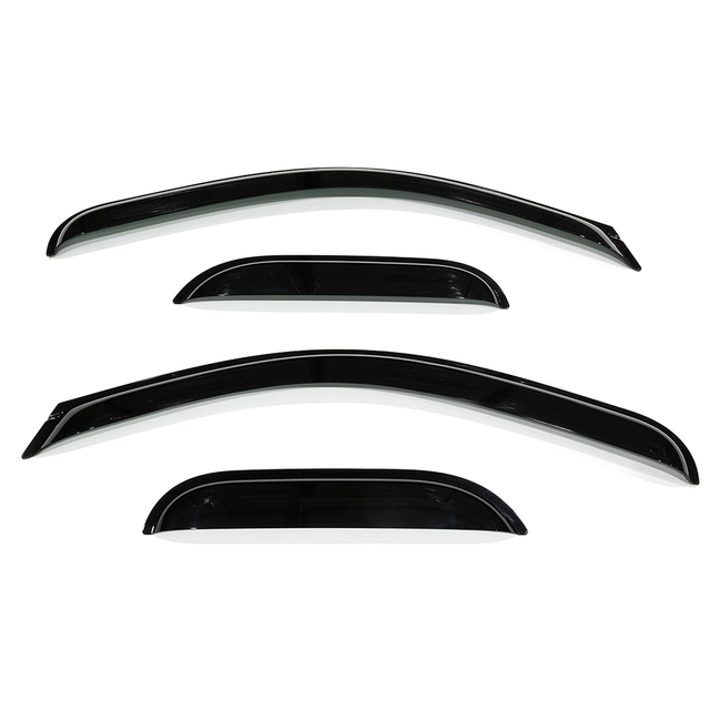 19172624 - Exterior: OEM NEW 2007-13 GM Chevrolet GMC Sierra Front &amp; Rear Window Rain Guards 19172624 for Chevrolet: Silverado 1500, Silverado 1500 Classic, Silverado 1500 HD Classic, Silverado 2500 HD, Silverado 2500 HD Classic, Silverado 3500 Classic, Silverado 3500 HD | GMC: Sierra 1500, Sierra 1500 Classic, Sierra 1500 HD Classic, Sierra 2500 HD, Sierra 2500 HD Classic, Sierra 3500 Classic, Sierra 3500 HD Image