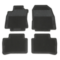 999E14T010BK - : 09-12 Nissan Versa HATCH BACK All Weather Black Rubber Front &amp; Rear Floor Mats for Nissan: Versa Image