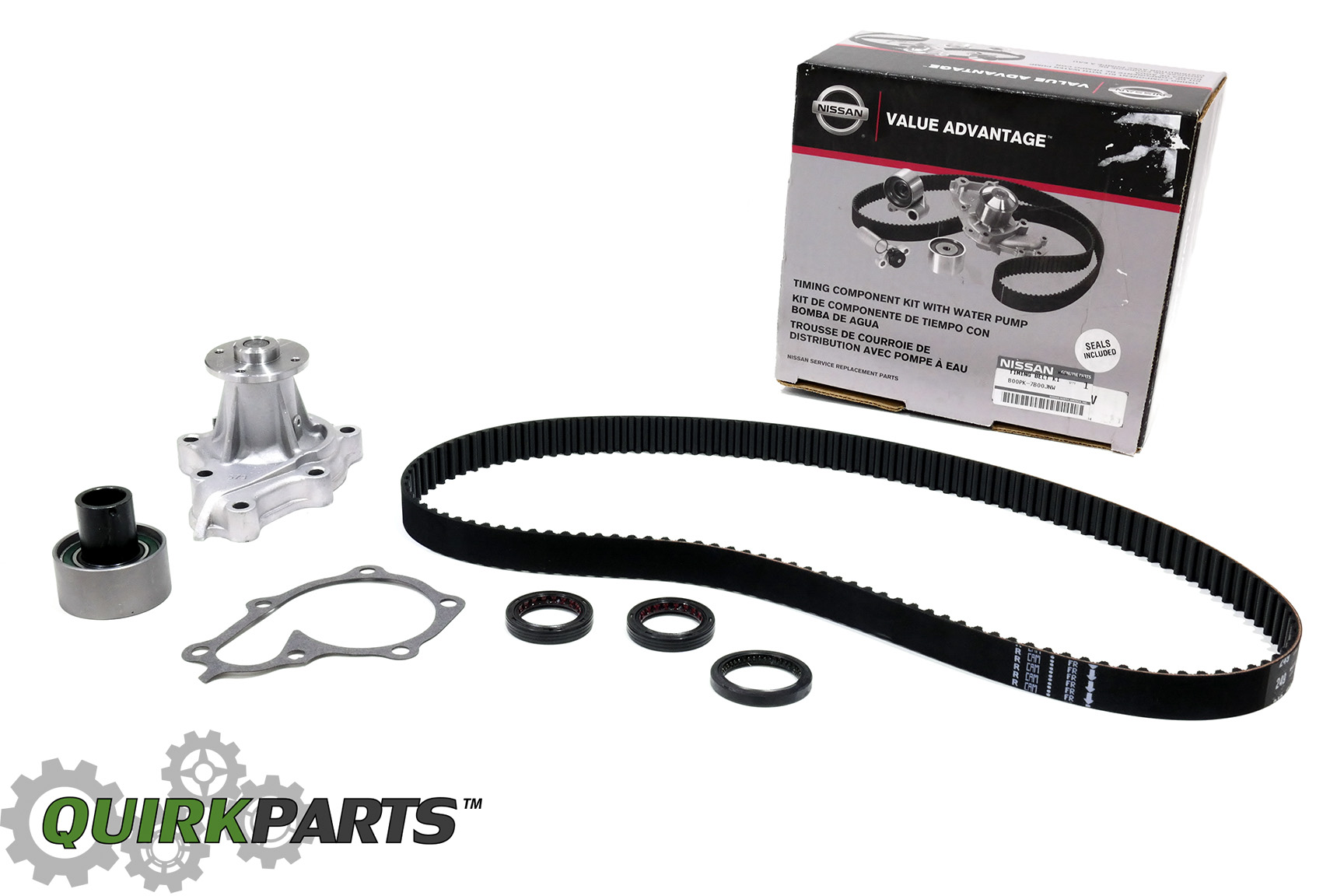 B00PK7B00JNW - Engine: Value Advantageâ„¢ TIMING BELT KIT W/ WATER PUMP for Nissan: Micra, Versa, Versa Note Image