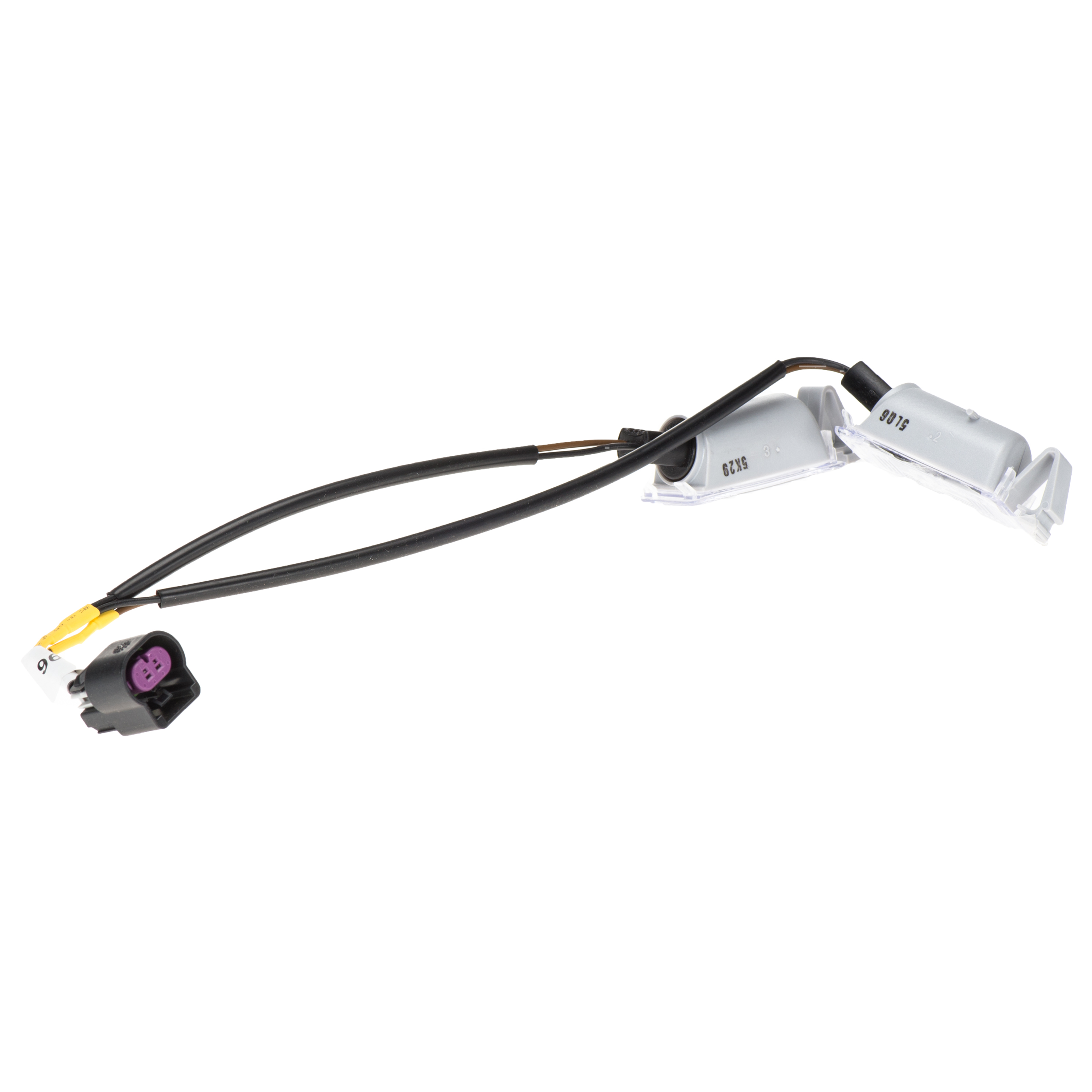 23383325 - : OEM NEW 2010-13 GM Chevrolet Camaro License Plate Light Lamp w/ Harness 23383325 for Chevrolet: Camaro Image