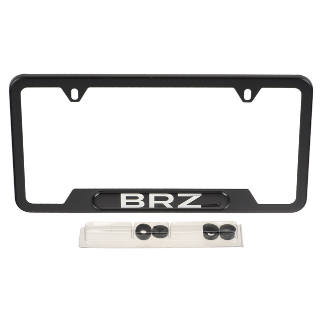 SOA342L146 - Exterior: OEM NEW 2013-2020 Subaru BRZ Limited Matte Black License Plate Frame SOA342L146 for Subaru: BRZ Image