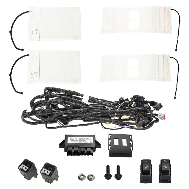 17803282 - Interior: 2007-2014 Chevy Silverado GMC Sierra 1500 2500 3500 Front Heated Seat Kit OEM for Chevrolet: Silverado 1500, Silverado 1500 Classic, Silverado 1500 HD Classic, Silverado 2500 HD, Silverado 2500 HD Classic, Silverado 3500 Classic, Silverado 3500 HD | GMC: Sierra 1500, Sierra 1500 Classic, Sierra 1500 HD Classic, Sierra 2500 HD, Sierra 2500 HD Classic, Sierra 3500 Classic, Sierra 3500 HD Image