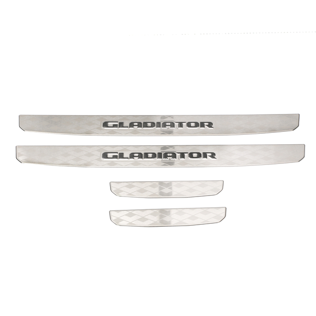 82215552AC - Exterior Accessories: OEM NEW 2020-21 Mopar Jeep Gladiator Door Sill Gurads Stainless Steel 82215552ac for Jeep: Gladiator Image
