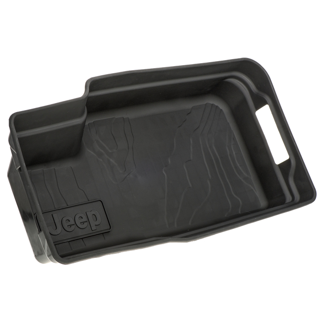 82215669AC - Interior Accessories: OEM NEW 2019-2021 Mopar Jeep Wrangler Cargo Tub Liner Area Mat Black 82215669AC for Jeep: Wrangler Image