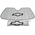 23447618 - Interior: OEM NEW 2007-2014 GM Chevrolet Silverado Windshield Sunshade Deflector 23447618 for Chevrolet: Avalanche, Silverado 1500, Silverado 1500 Classic, Silverado 1500 HD Classic, Silverado 2500 HD, Silverado 2500 HD Classic, Silverado 3500 Classic, Silverado 3500 HD, Suburban 1500, Suburban 2500, Tahoe Image