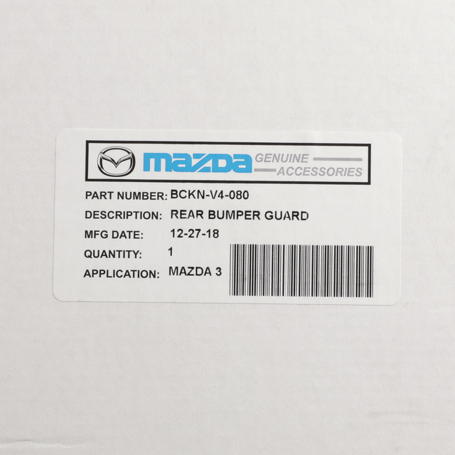 BCKNV4080 - Exterior: Rear Bumper Guard - Stainless Steel for Mazda: 3 Image
