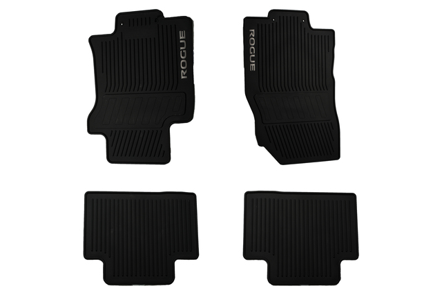 999E1G2000 - Interior: 2014-2015 Nissan Rogue All Weather Rubber Front/Rear Floor Mats 4pc SET OEM NEW for Nissan: Rogue Image