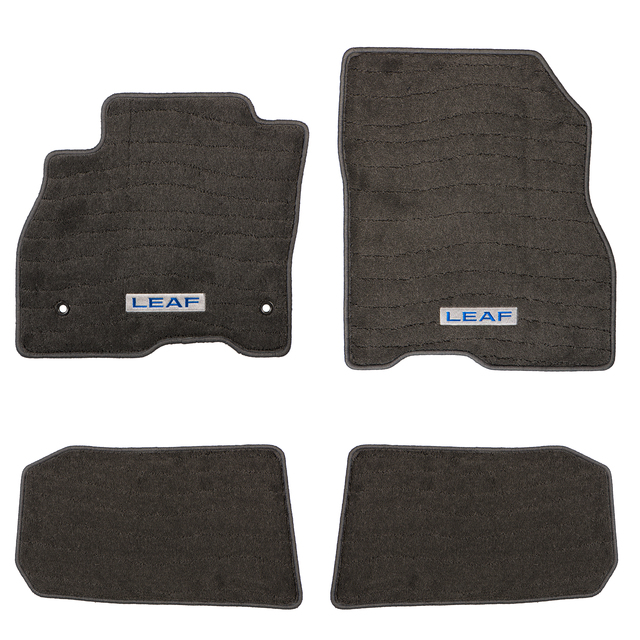999E28Z101 - Interior: OEM NEW 2013-2017 Nissan Leaf Hatchback Front &amp; Rear Carpet Floor Mat 999E28Z101 for Nissan: LEAF Image