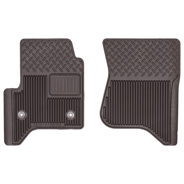 19302936 - Interior: OEM NEW 14-17 GM Chevrolet GMC Premium All Weather Floor Mats in Cocoa 19302936 for Chevrolet: Silverado 1500, Silverado 1500 LD, Silverado 2500 HD, Silverado 3500 HD | GMC: Sierra 1500, Sierra 1500 Limited, Sierra 2500 HD, Sierra 3500 HD Image